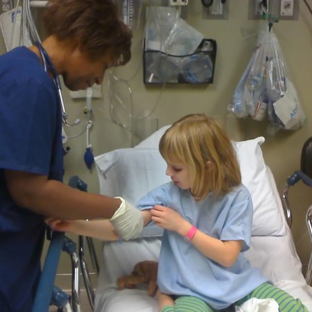 Criança no hospital