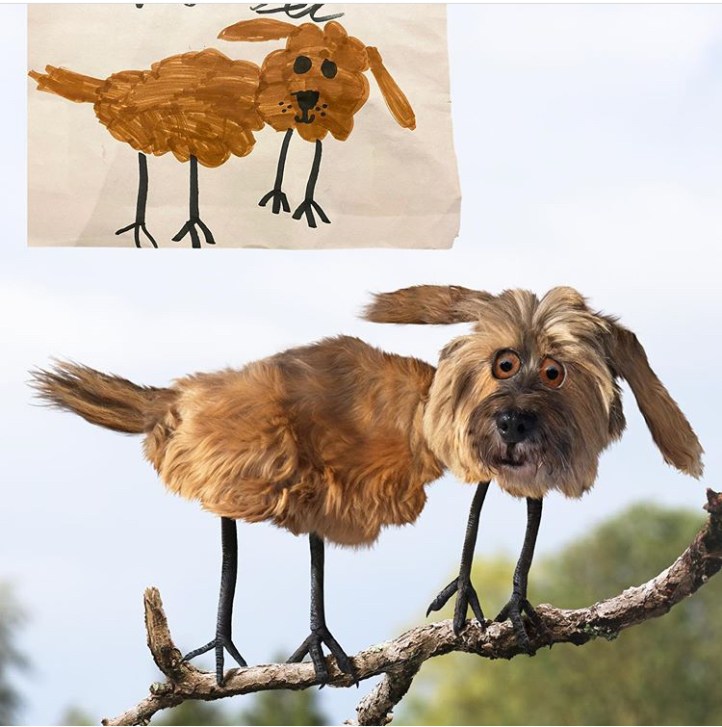 Pai reproduz desenhos dos filhos como se fossem reais