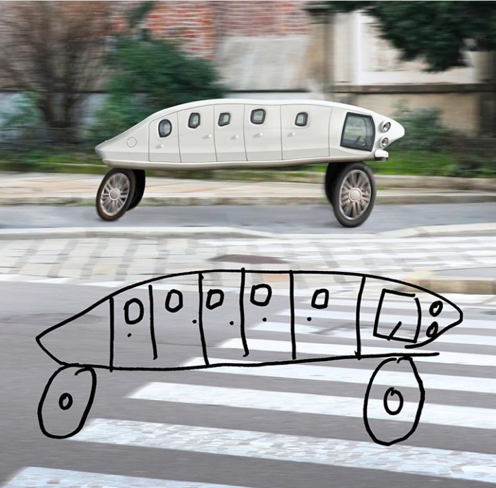 Pai reproduz desenhos dos filhos como se fossem reais