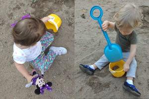 Brincar na areia é diversão garantida